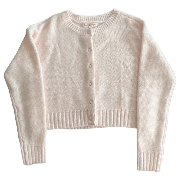 Sugar Moon Cardigan Button-Front Light Pink - Picture 2 of 14